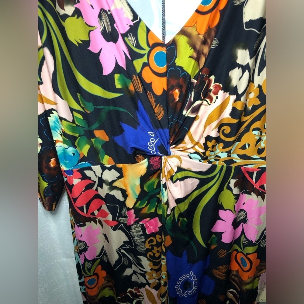 Floral Multicolor Maxi Dress Large - Picture 11 of 16